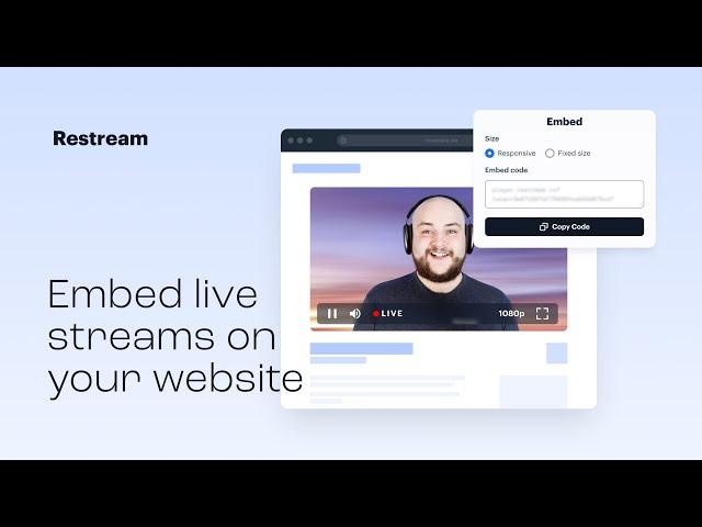 How to Live Stream Directly to Your Website