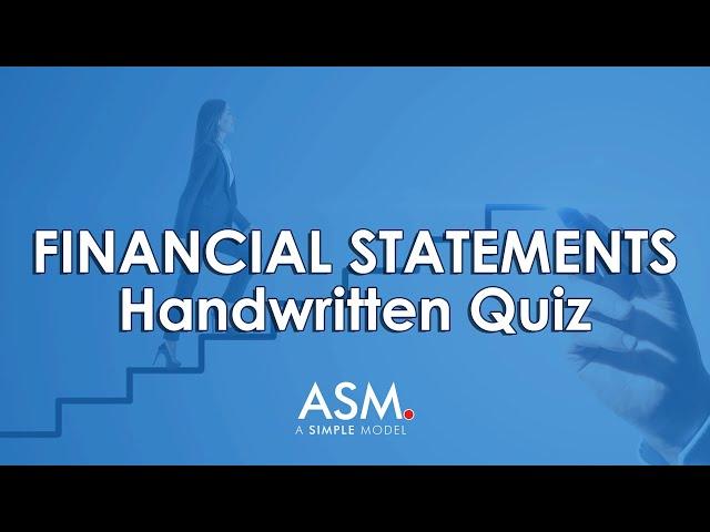 Financial Statements Quiz