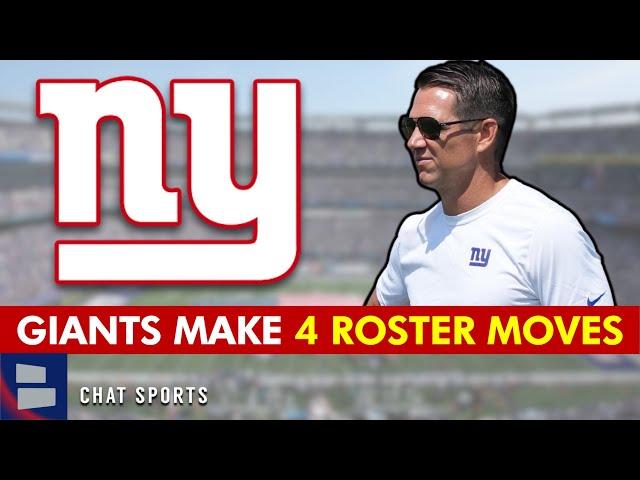  NY Giants Make 4 Roster Moves | Giants News