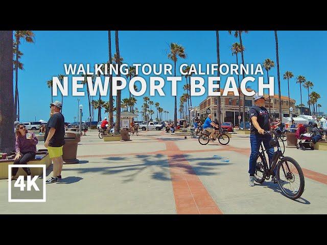 [4K] Walking around Newport Beach, Orange County, California, USA, Travel, 4K UHD