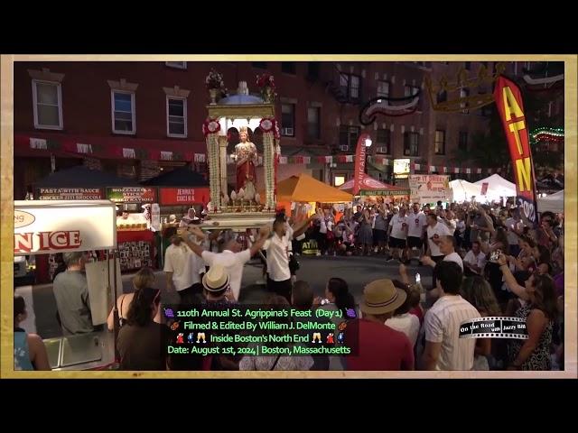 A Scene from The 110th Annual St. Agrippina’s Feast (Day 1)  Boston's North End on August 1st, 2024