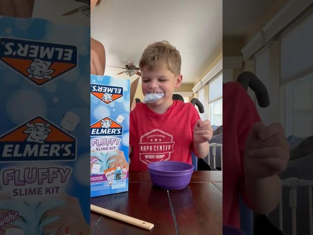 Trying Elmer's Fluffy Slime Kit