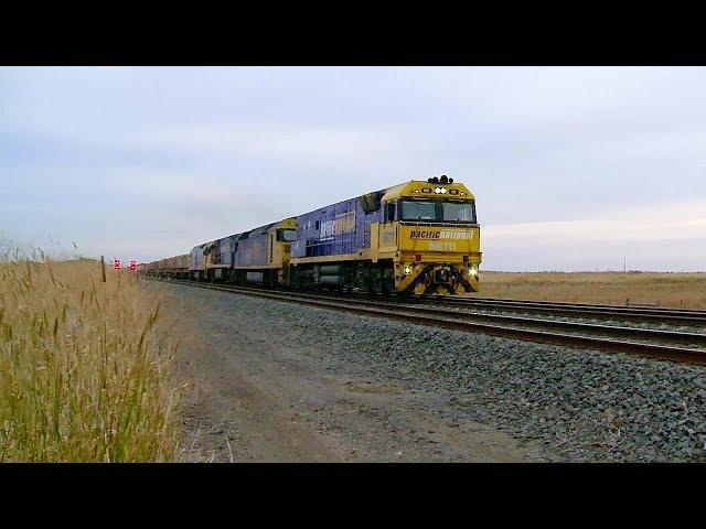 101 Wagons! Pacific National Freight Train - PoathTV Australian Trains & Railways 2017