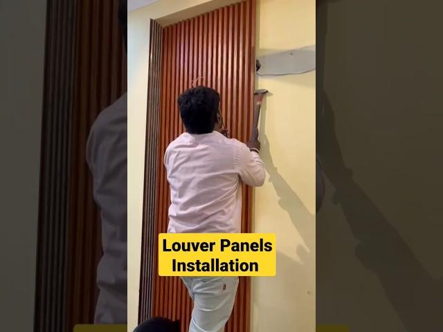 Louvers Panel Installation on Walls | How to Install Louver Panels | Best Wall panels for Office|