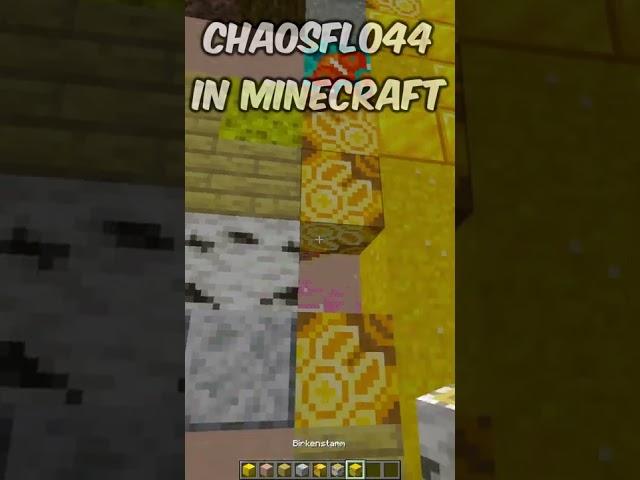 CHAOSFLO44 PIXELART in MINECRAFT  #shorts