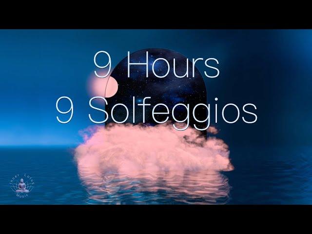 9 Hours Holistic Body & Mind Healing & Aura Cleanse | All 9 Solfeggio Frequencies | Sleep Meditation