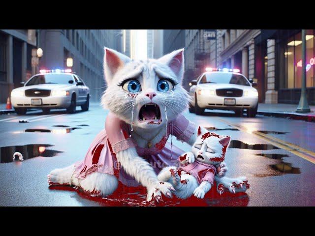 Poor Kitty Bike Accident #cat #cute #ai #catlover #catvideos #cutecat #aiimages #trending