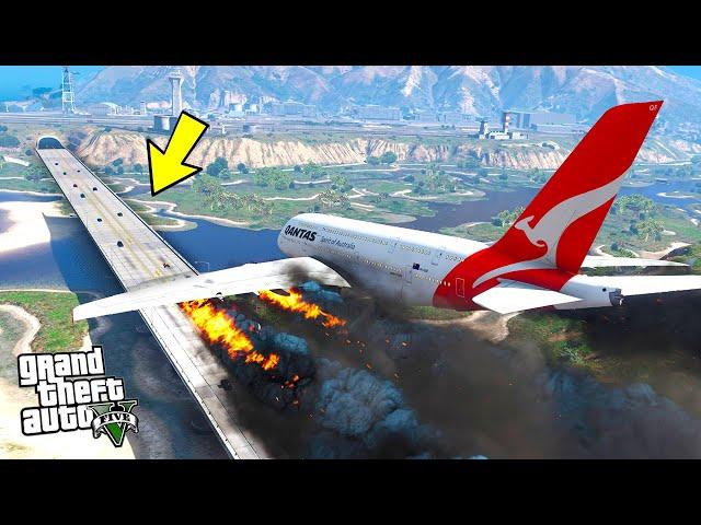 ОТКАЗ ВСЕХ ДВИГАТЕЛЕЙ! АВАРИЙНАЯ ПОСАДКА САМОЛЁТА НА ШОССЕ!! - GTA 5 (МОДЫ ГТА 5)