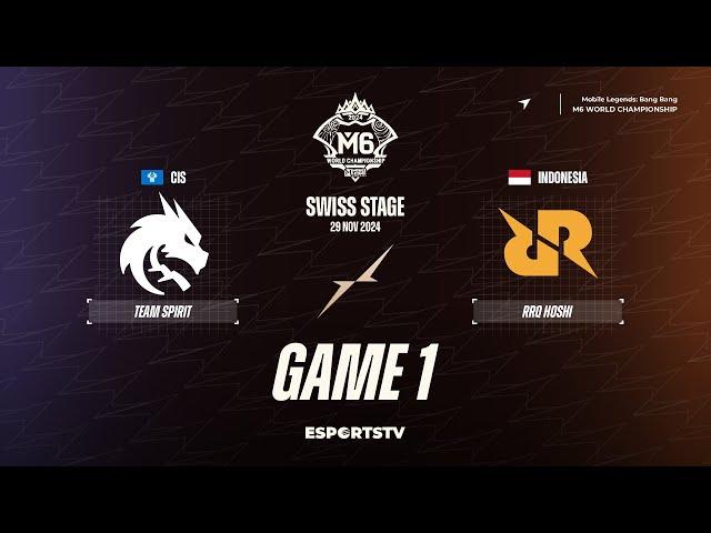 Team Spirit vs RRQ Hoshi GAME 1 M6 World Championship | RRQ vs TS ESPORTSTV