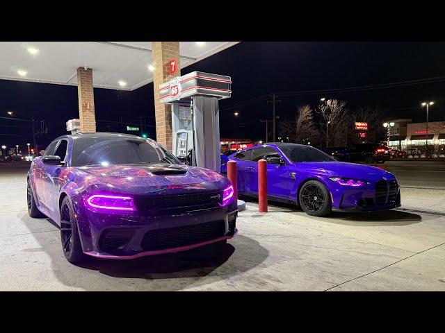 MY 1000HP HELLCAT TAKES ON SRT LENS 1000HP BMW…