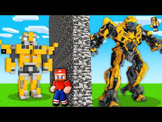 I Cheated With TRANSFORMERS in Minecraft Build Battle!