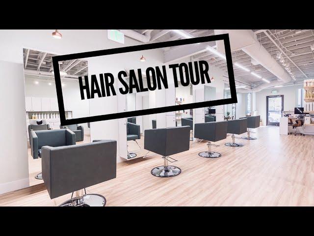 Salon Tour of a 1300 sq ft Hair Salon in California | Explore a Stylish & Functional Space