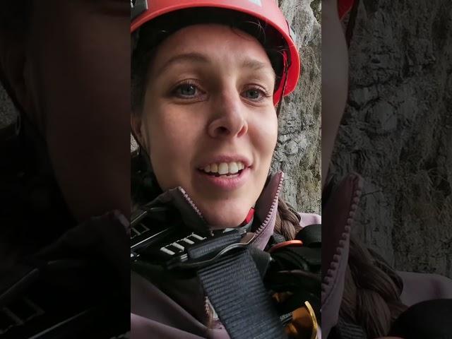 Dangling on a rope over a 600 meter drop  #china #travel #travelblog