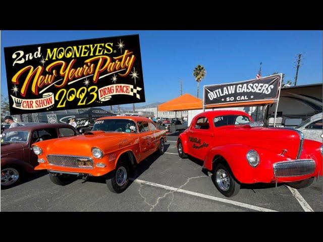 Mooneyes New Year's Party - Gassers - Street Rods - Irwindale Speedway