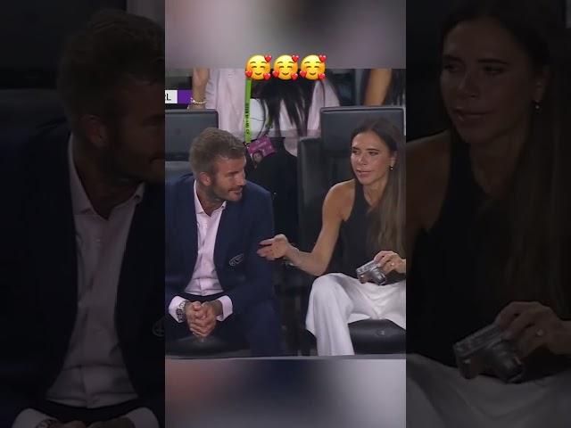 This moment between Victoria and David Beckham ️ (via @Major League Soccer on Apple TV) #shorts