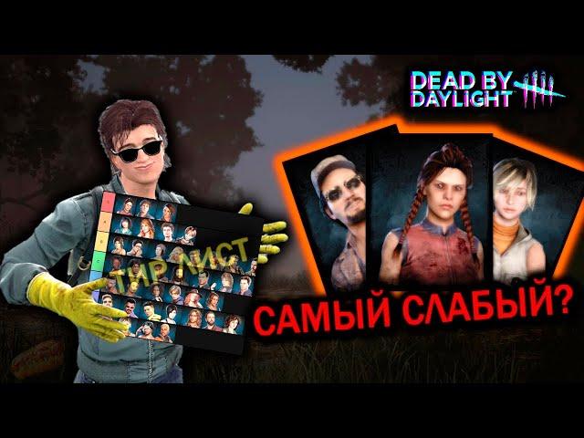 САМЫЙ СЛАБЫЙ ВЫЖИВШИЙ В DEAD BY DAYLIGHT | ТИР ЛИСТ