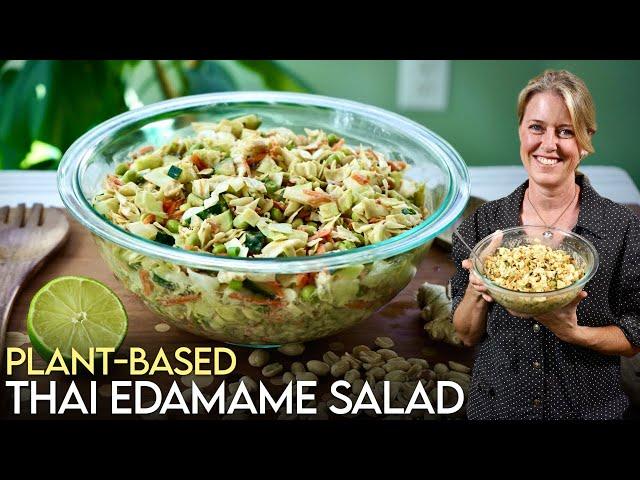 Delicious Thai Edamame Salad + Plant-Based Healthy!