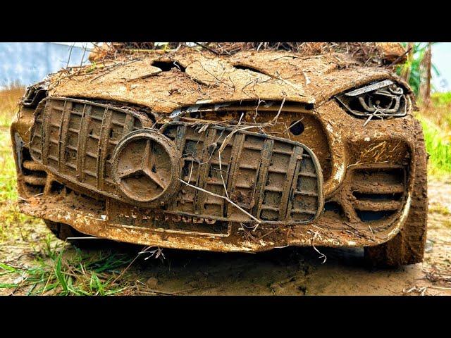 Fully restoration luxury cars BMW-AUDI-MERCEDES abandoned in the scrap yard