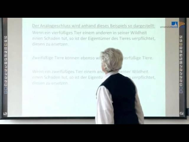 Professor Ingeborg Puppe - Logik für Juristen Teil 2