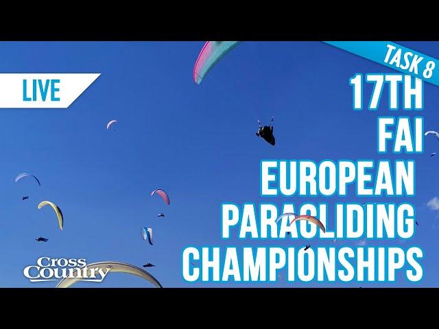 17th FAI European Paragliding Championships: Task 8 Live Stream