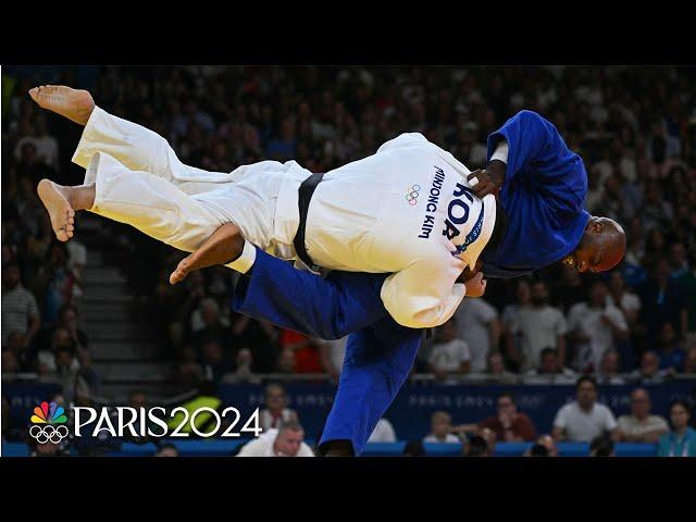 France's Teddy Riner wins record FOURTH Olympic judo gold | Paris Olympics | NBC Sports