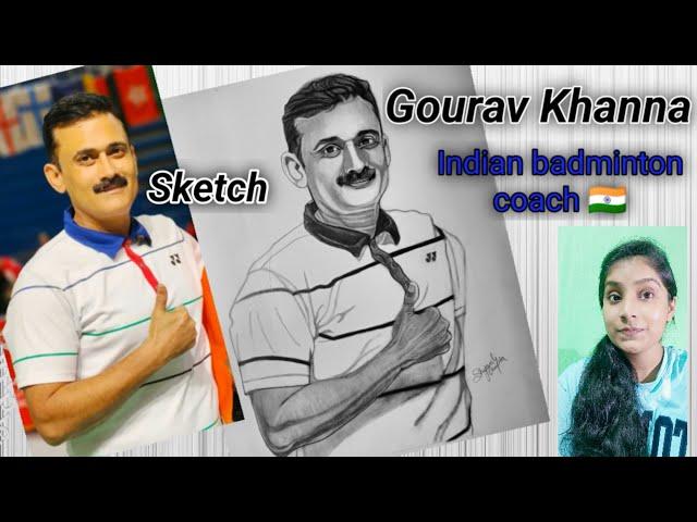 National Coach of the Indian Para-badminton team - Respected Gourav Khanna sir Sketch