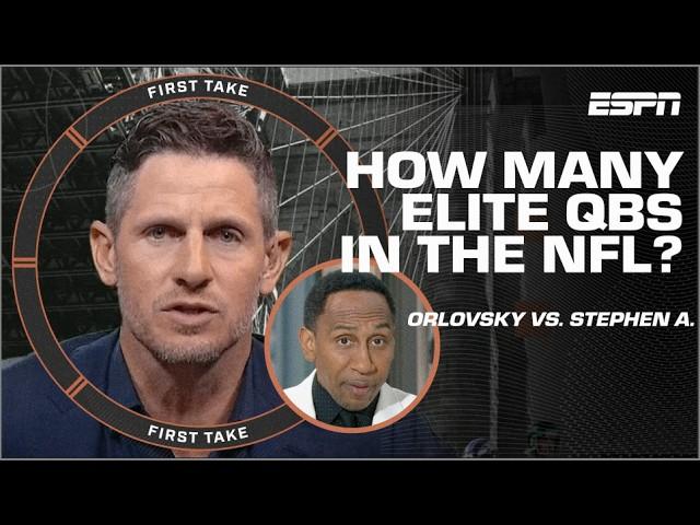 Stephen A. & Dan Orlovsky DISAGREE over the ELITE QBs in the NFL?!  | First Take