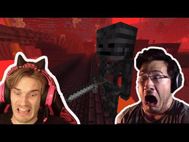 Gamers Reaction to First Seeing a Wither Skeleton Mob in Minecraft