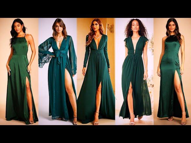 60 + Elegant and Classy Emerald Green Dress Outfit Ideas For Formal Events Gala Dress A- Line Dress