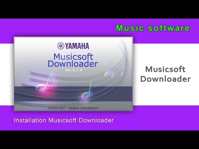 Instalation Musicsoft Downloader - YAMAHA