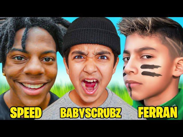 ISHOWSPEED VS FERRAN VS BABYSCRUBZ FORTNITE 1V1...