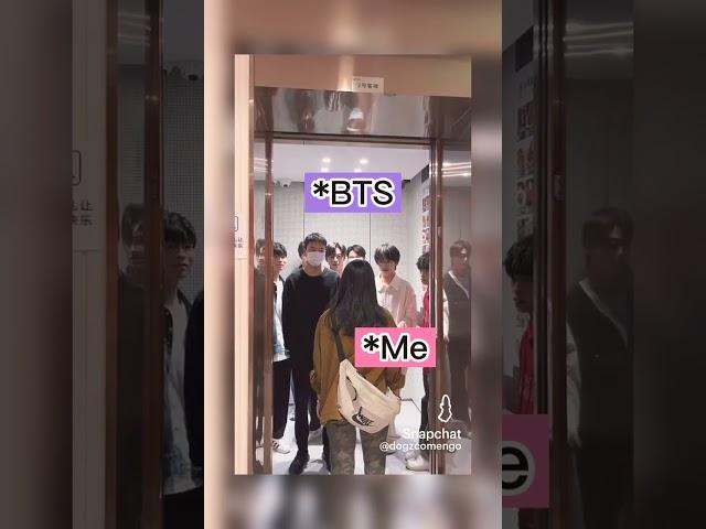 When I meet BTS ||owner of video:@dogzcomengo|| video found: Snapchat||