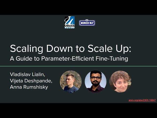 A Guide to Parameter-Efficient Fine-Tuning - Vlad Lialin | Munich NLP Hands-on 021