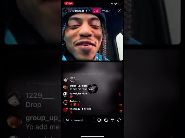 Screwly G Instagram Live Wit TiyGangAce Playing Unreleased Music