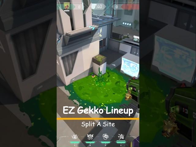 Gekko Lineup Split A Site #valorant #lineupguru #valorantlineups #valorantshorts #gekkolineups