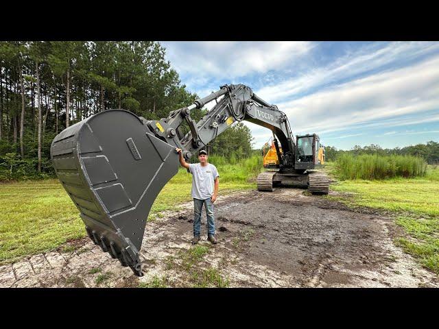 Day One On The New Pond Build: Monster Bucket In Action!