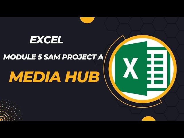 Excel Module 5 SAM Project A  Media Hub