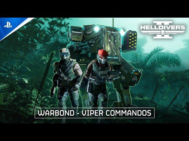 Helldivers 2 - Viper Commandos Warbond Trailer | PS5 & PC Games