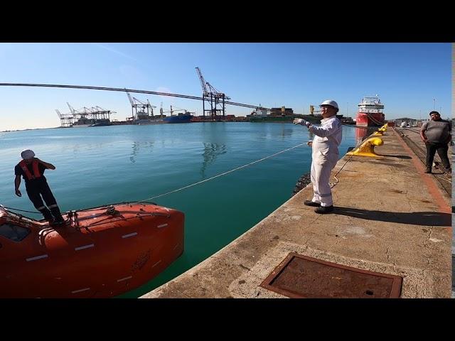 Retrieval of lifeboat after the repair...