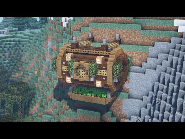 Minecraft Tutorial - How to Build a Hanging Cliff House #28