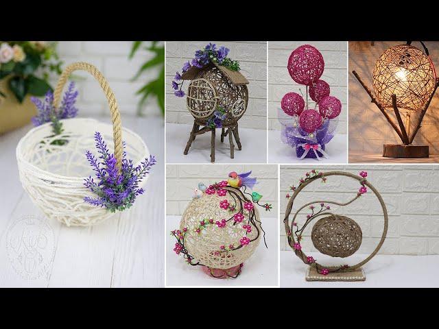 10 Jute Craft Ideas With Balloon | Home Decorating ideas handmade easy