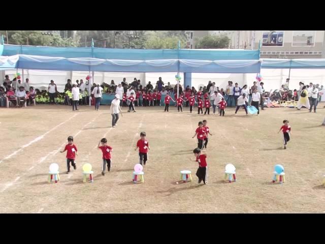 UBGoregaon Sports Day 2014-15 Jr.Kg. D - Bursting Balloons