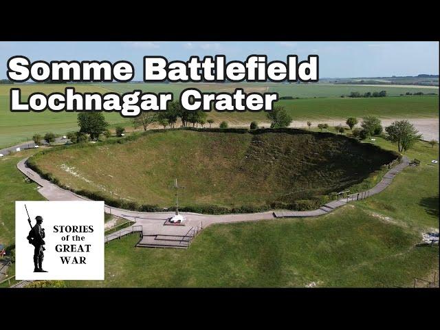 The Lochnagar Crater on the Somme Battlefield