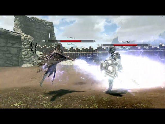 Skyrim Battles - The Ebony Warrior vs. Zahkriisos, Dukaan, & Ahzidal