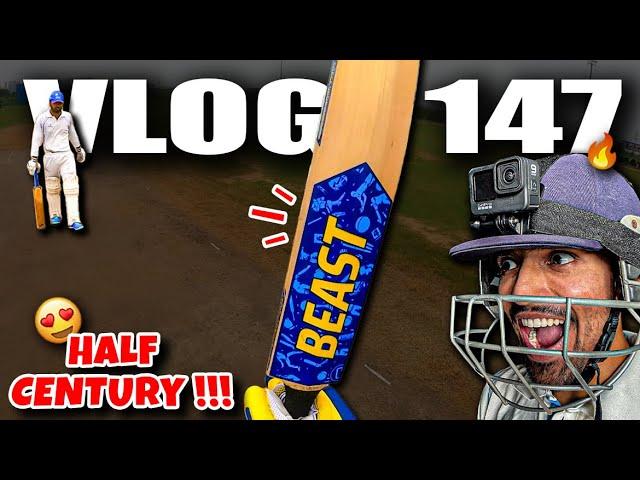 Back to back HALF CENTURIES| MS DHONI SPONSORED JERSEY| 40 Overs Cricket Match Vlog