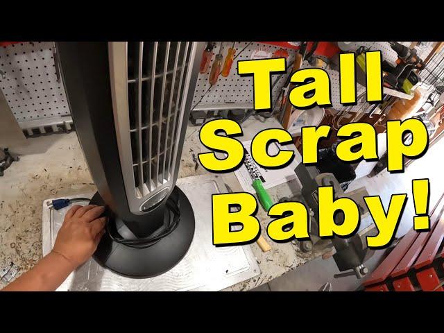 Scrapping a Vertical Fan for Copper | Fantastic Stuff Found