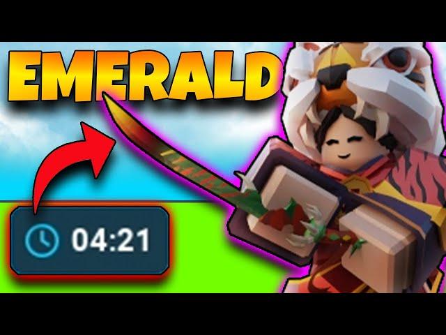 I got Emerald Dao in 4 minutes in Roblox Bedwars