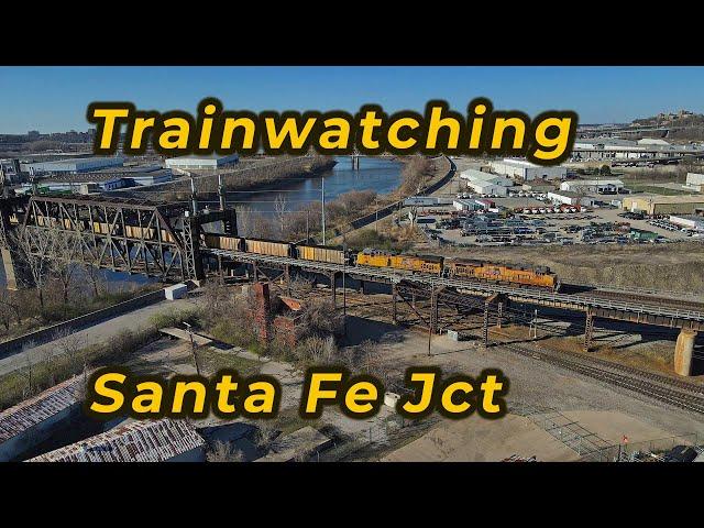 2023-04-01 Trains at Santa Fe Jct KCMO