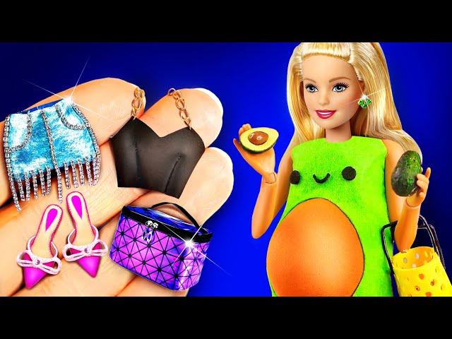 23 DIY Barbie Clothes: Dolls mini stuff, brbee pants, skirt / DIY Barbie shows