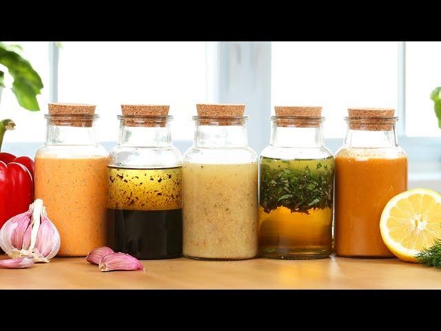 5 EASY Salad Dressings